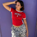 Peru Y2K Baby Tee