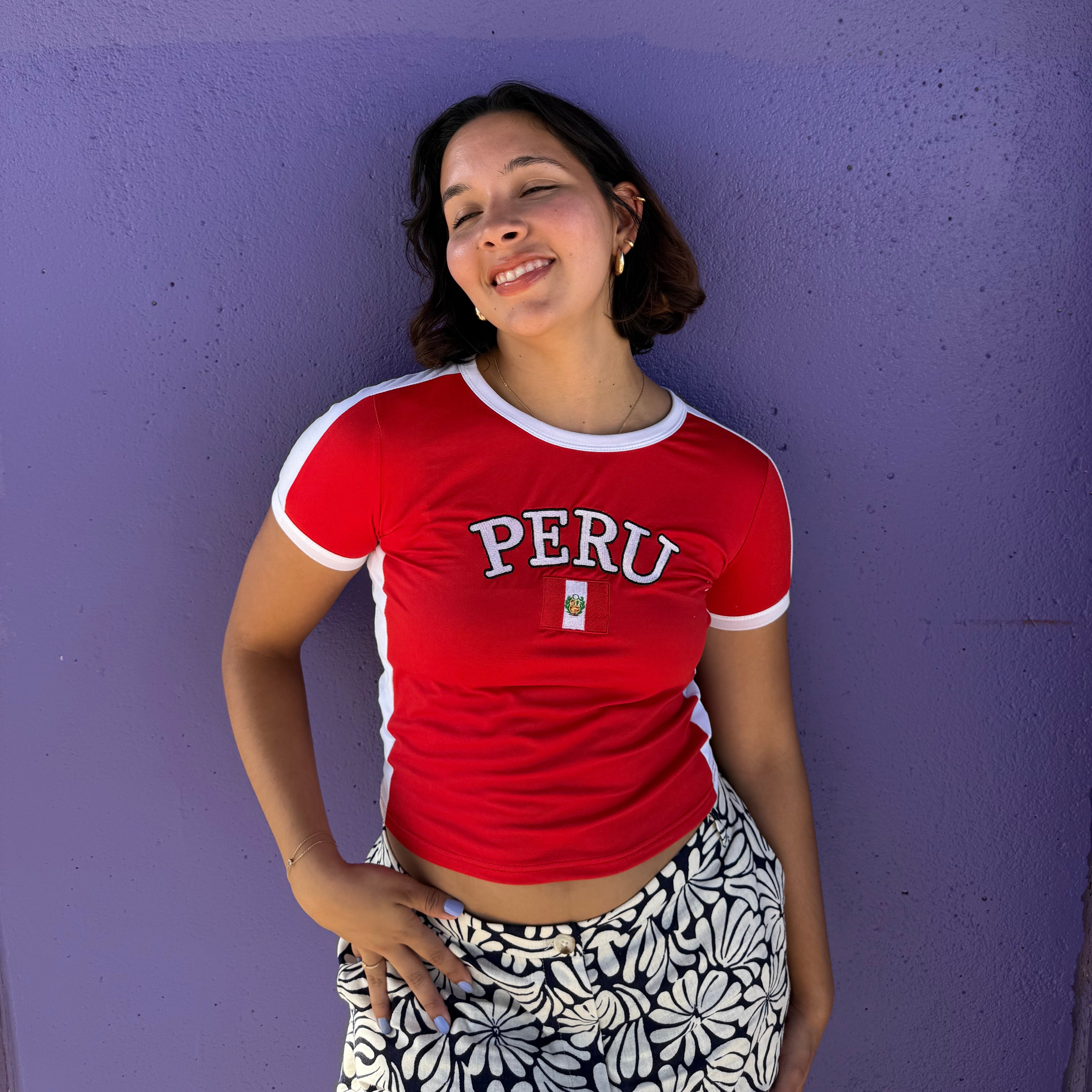 Peru Y2K Baby Tee
