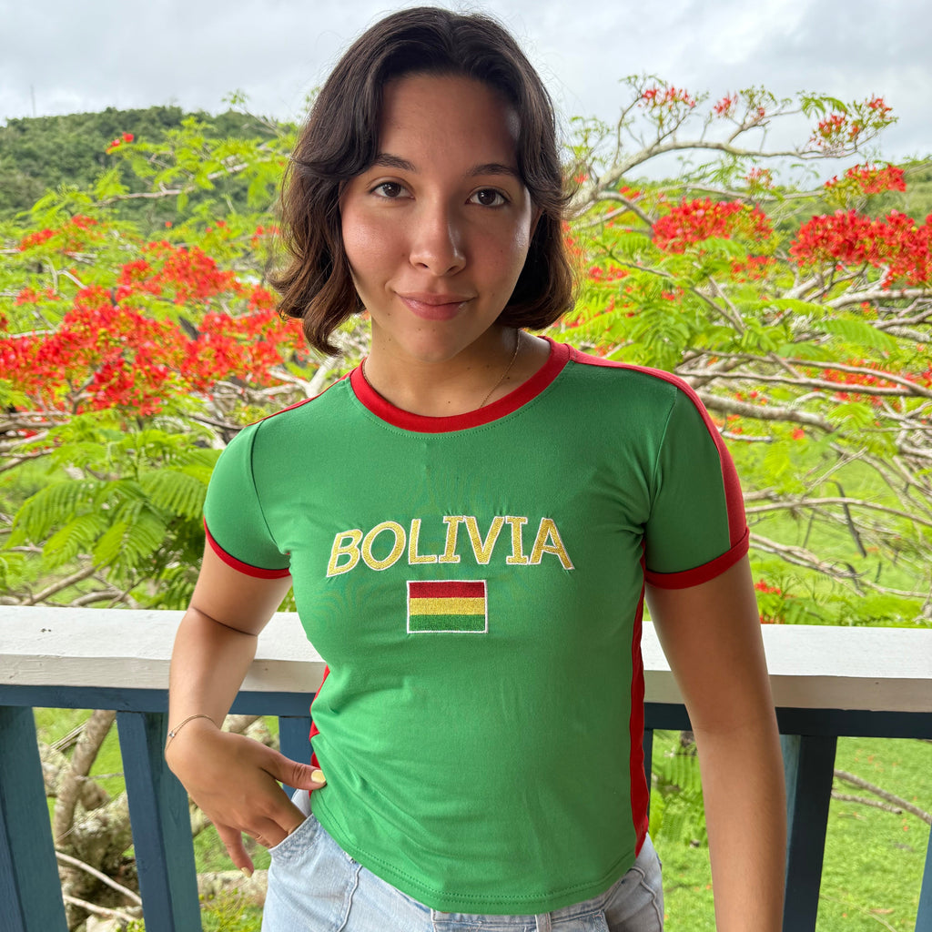 Bolivia Y2K Baby Tee