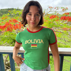 Bolivia Y2K Baby Tee