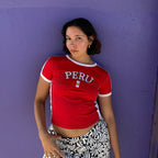 Peru Y2K Baby Tee