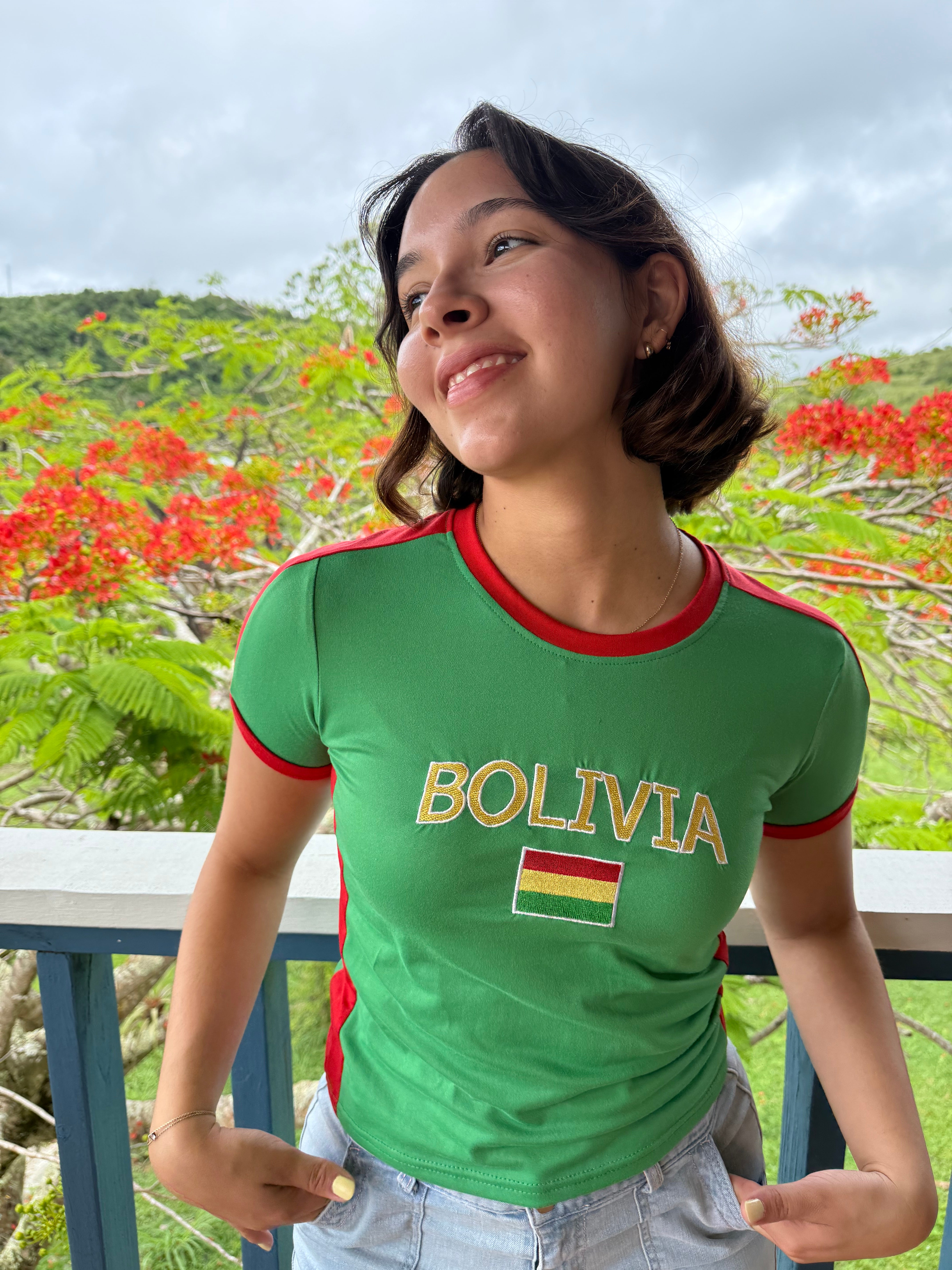 Bolivia Y2K Baby Tee
