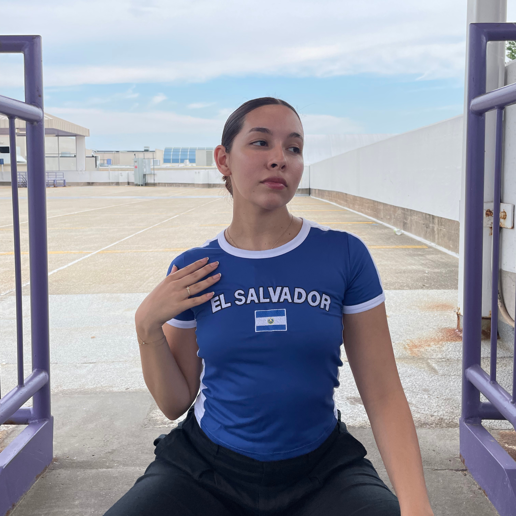 El Salvador Y2K Baby Tee