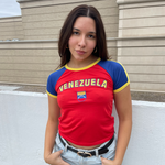 Load image into Gallery viewer, Venezuela Y2K Baby Tee

