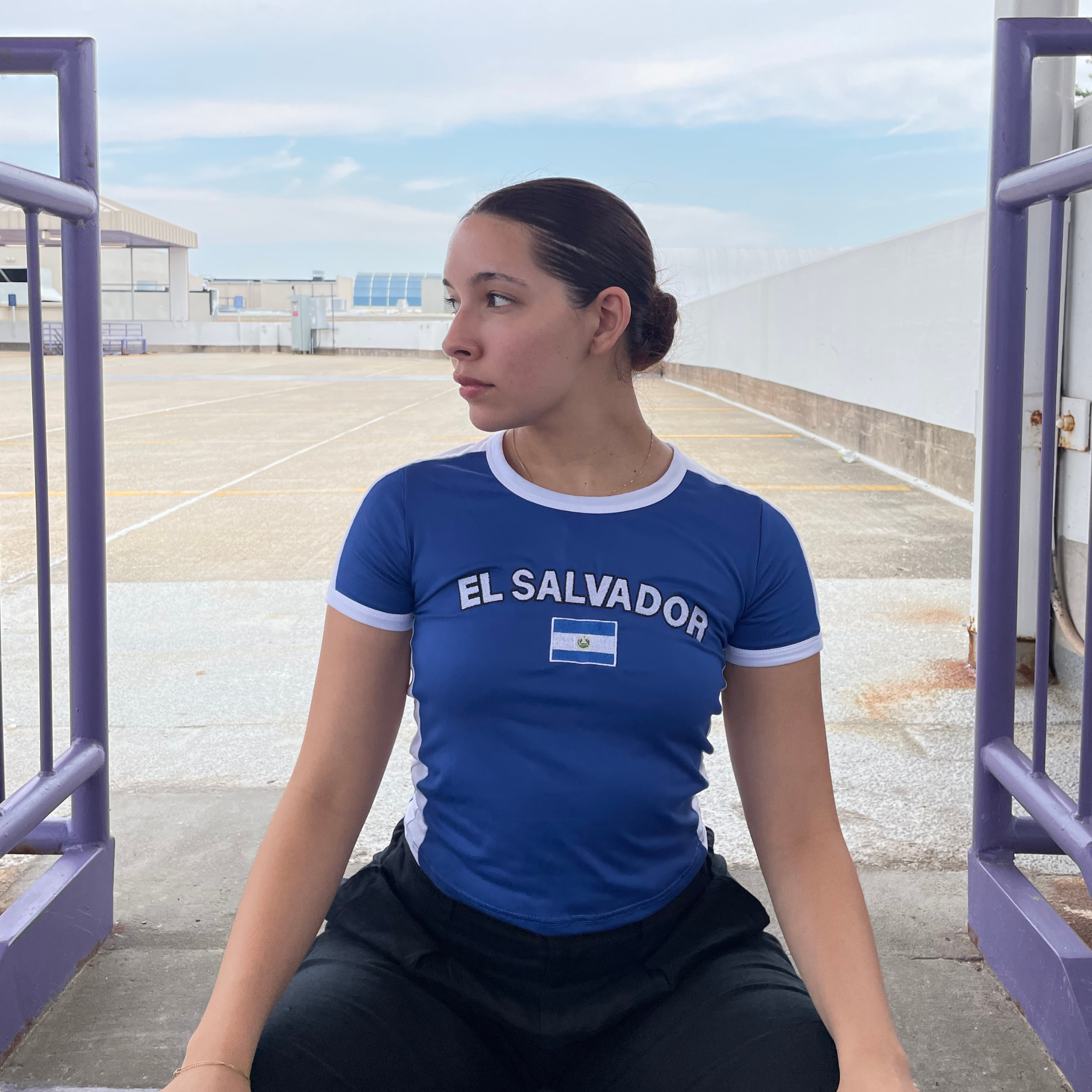 El Salvador Y2K Baby Tee