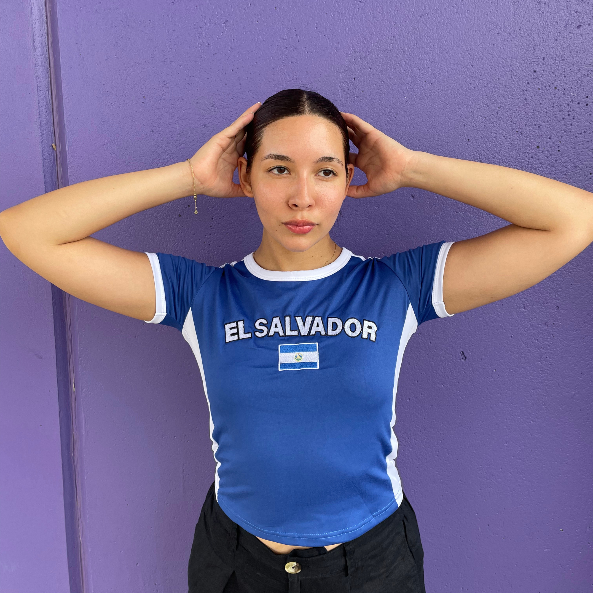 El Salvador Y2K Baby Tee