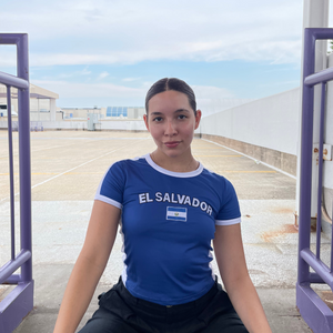 El Salvador Y2K Baby Tee