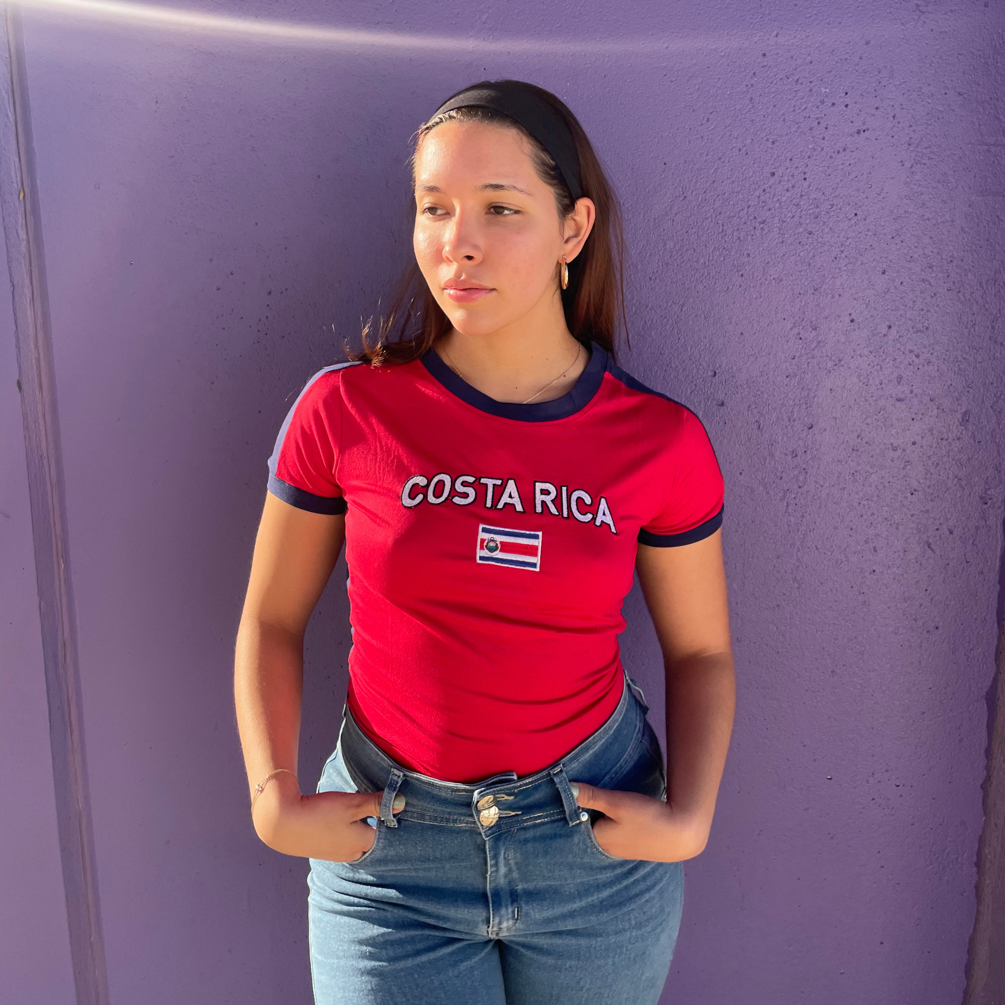 Costa Rica Y2K Baby Tee