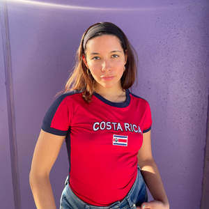 Costa Rica Y2K Baby Tee