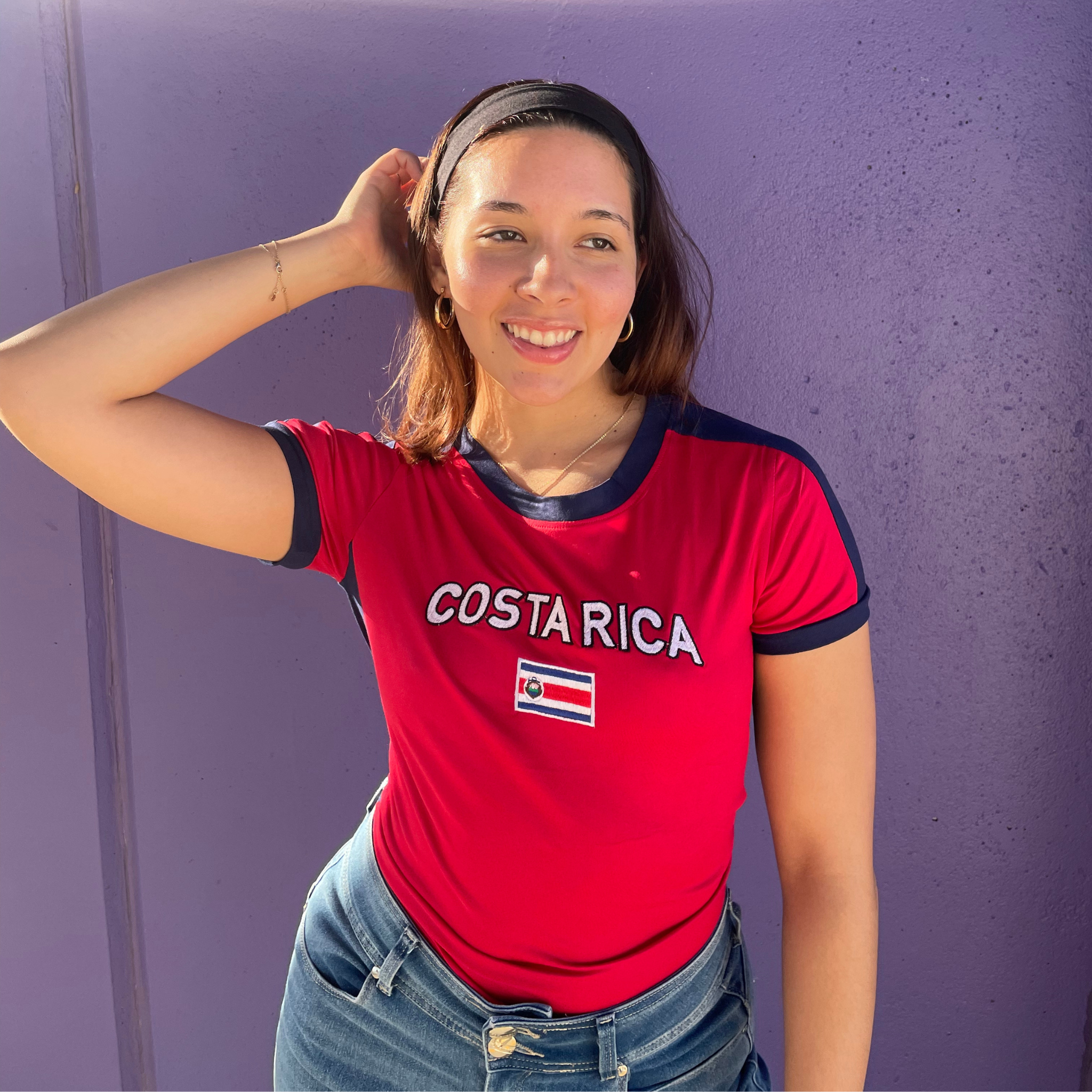 Costa Rica Y2K Baby Tee