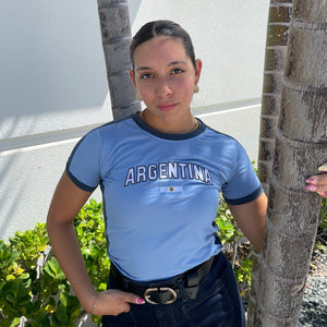 Argentina Y2K Baby Tee