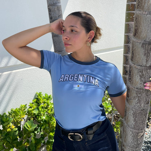 Argentina Y2K Baby Tee