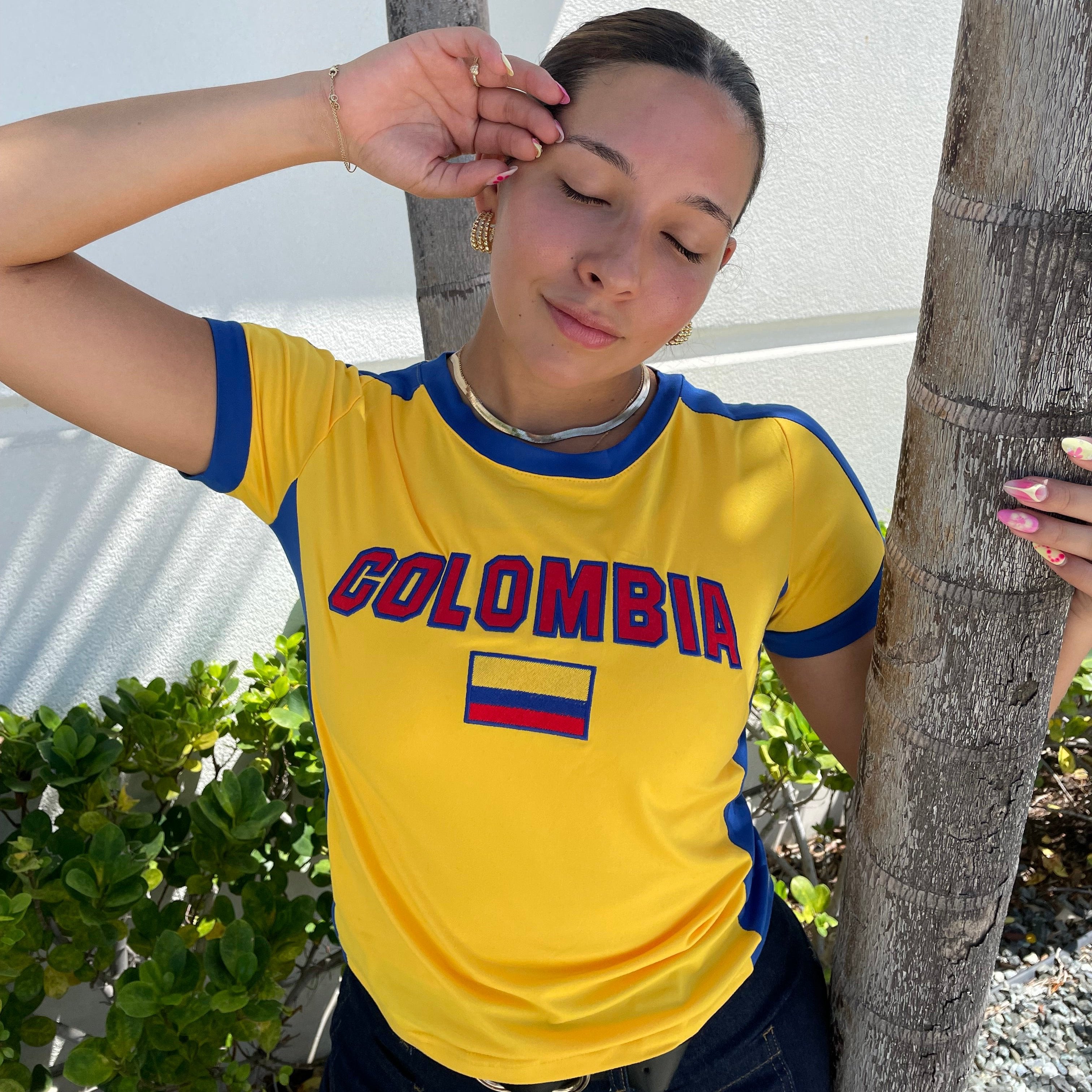 Colombia Y2K Baby Tee