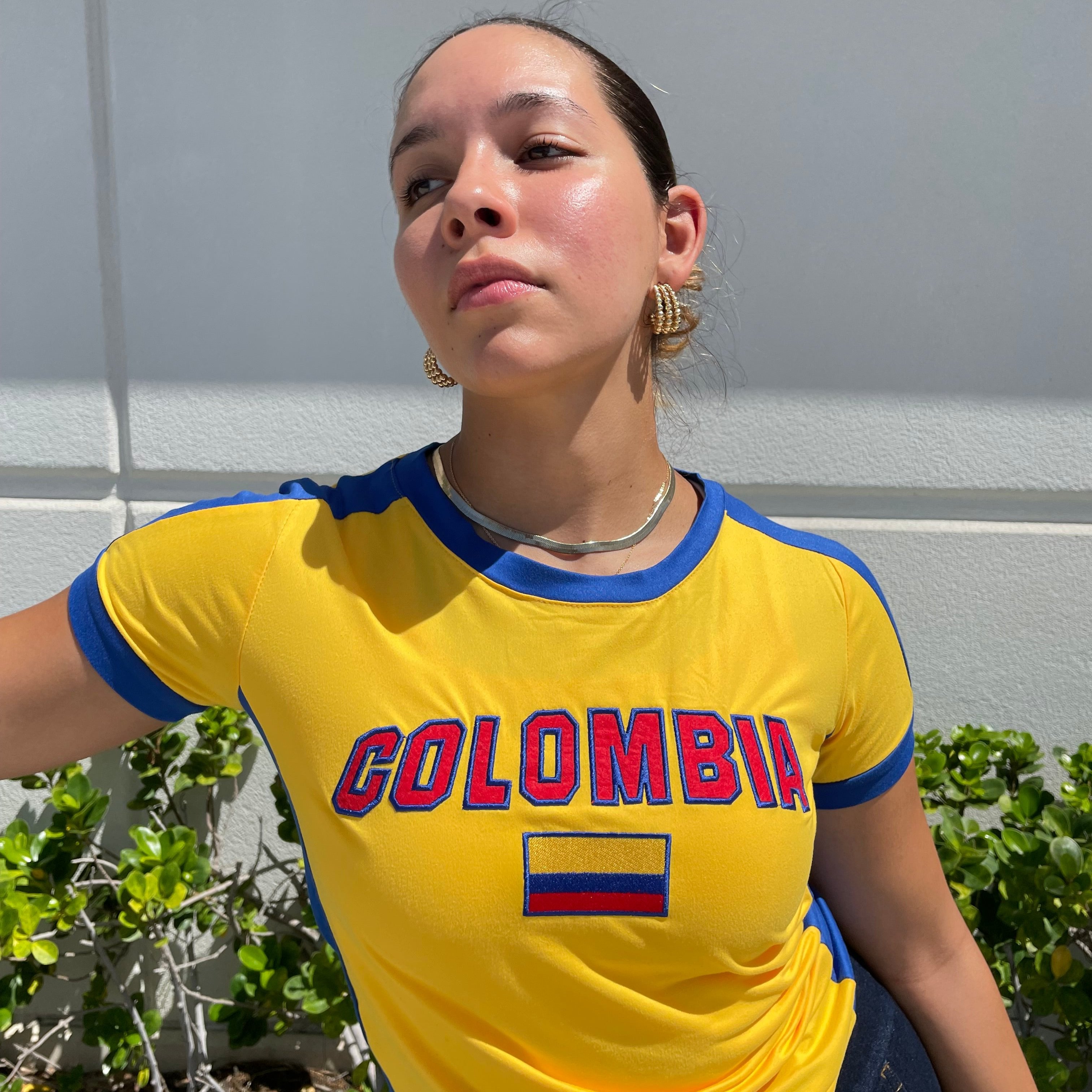 Colombia Y2K Baby Tee