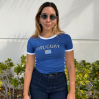 Uruguay Y2K Baby Tee