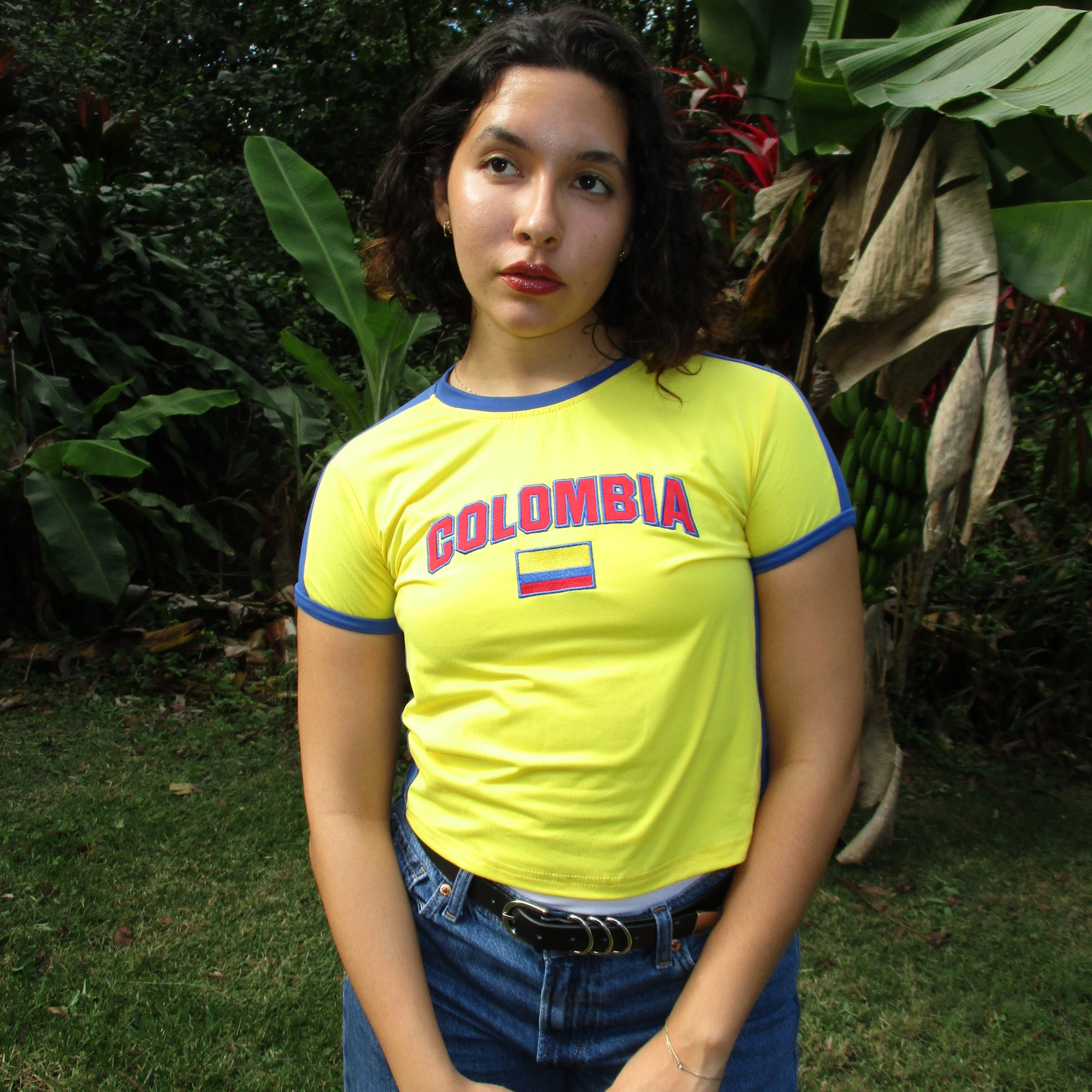Colombia Y2K Baby Tee